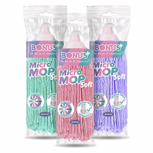Felmosó pótfej BONUS Soft csavaros pasztell színek 175 g