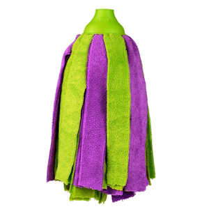 Felmosó pótfej BONUS mikroszálas csavaros zöld-lila