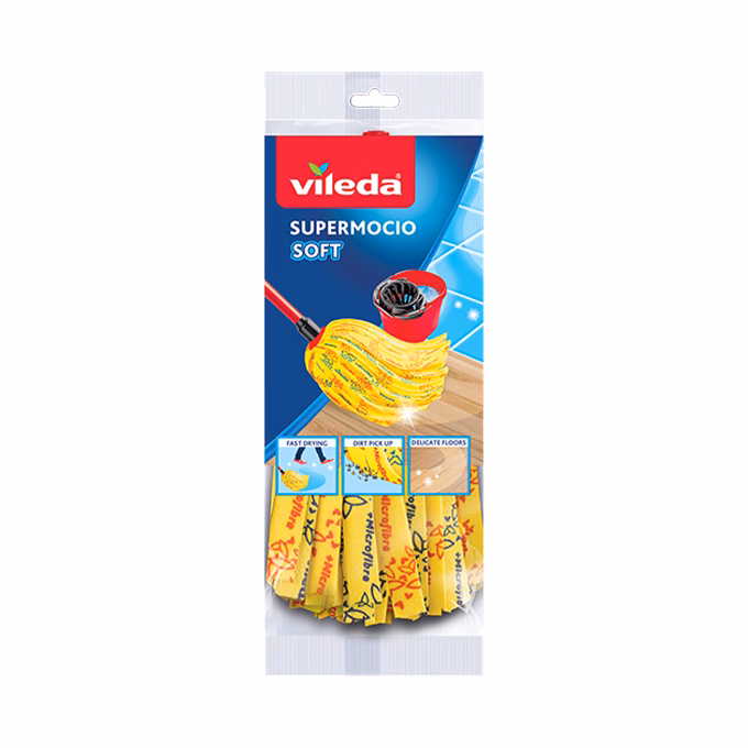 Felmosó pótfej VILEDA Soft 30 % mikroszállal pattintós