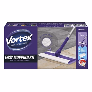 Felmosó szett VORTEX Easy mopping lapos fej + száraz 5 db betéttel