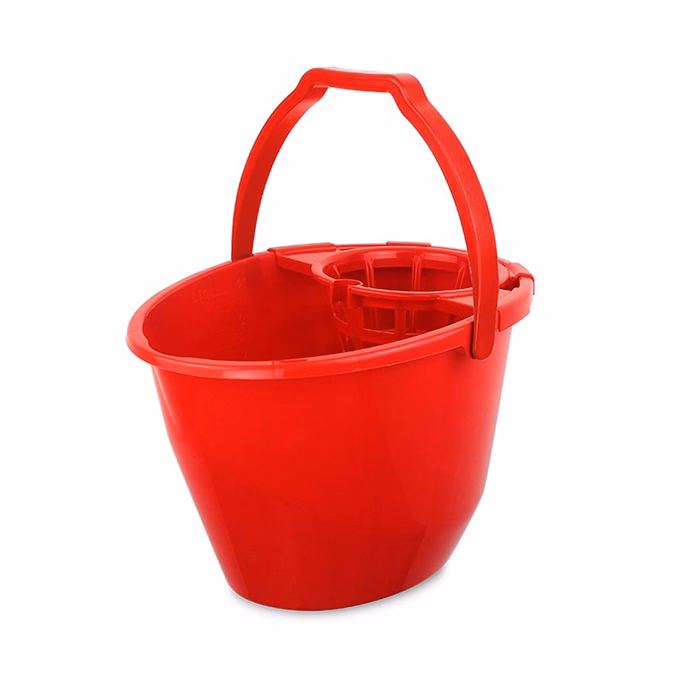Felmosó vödör BONUS csavarókosárral 11L piros