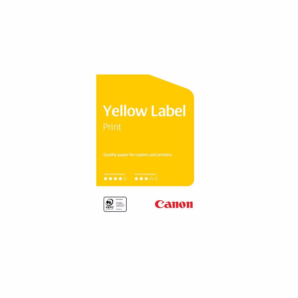 Fénymásolópapír CANON Yellow Label Print A/4 80 g 500 ív/csomag