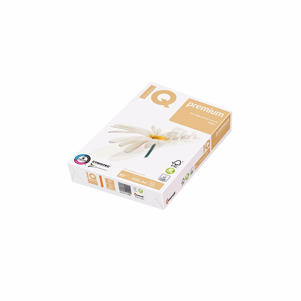 Fénymásolópapír IQ Premium Triotech A/4 80 g 500 ív/csomag