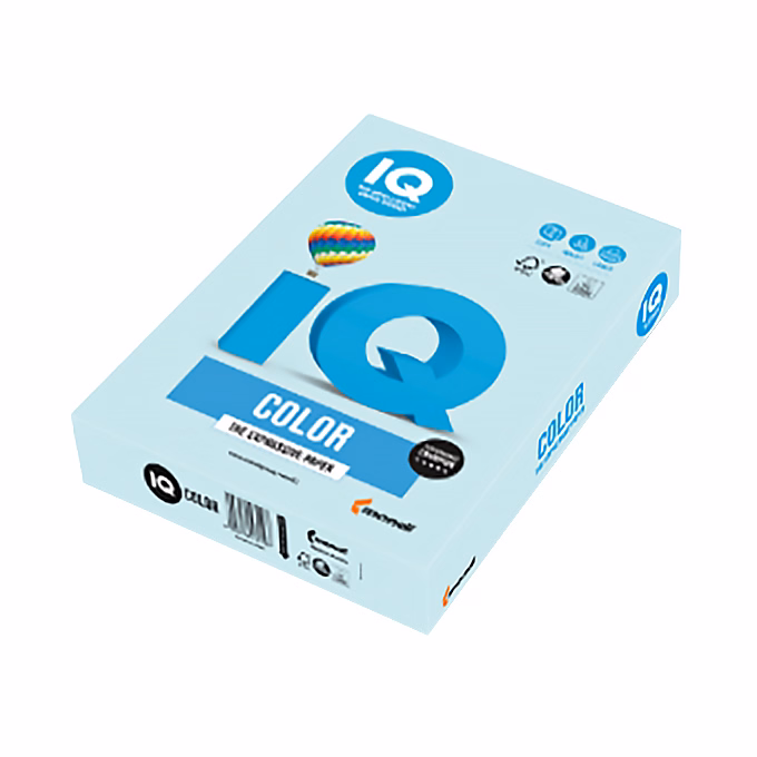 Fénymásolópapír színes IQ Color A/3 80 g pasztell kék BL29 500 ív/csomag
