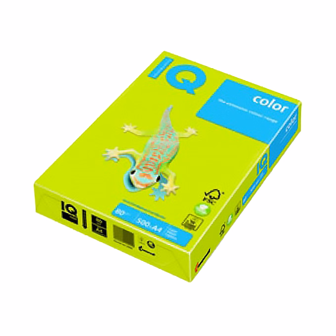 Fénymásolópapír színes IQ Color A/4 160 g intenzív májuszöld MA42 250 ív/csomag