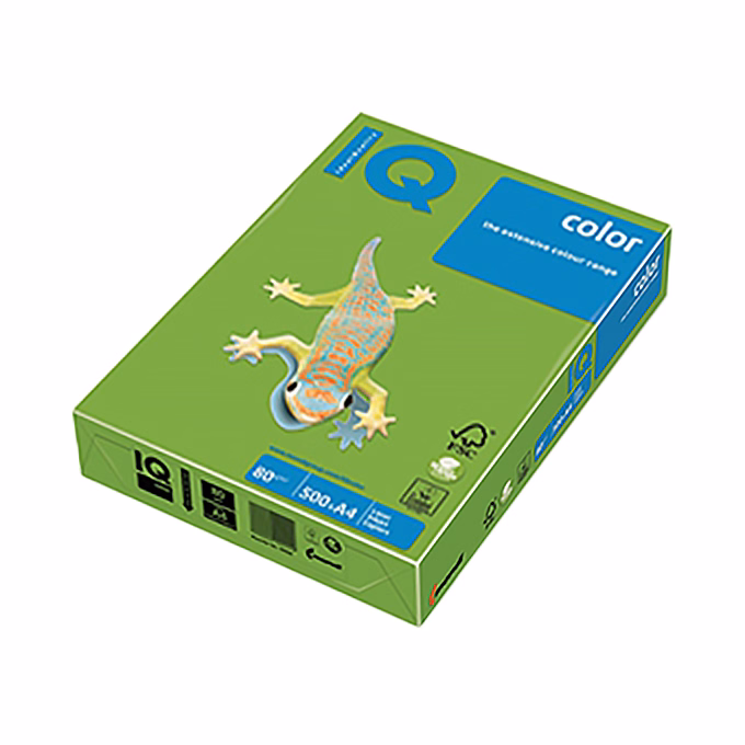 Fénymásolópapír színes IQ Color A/4 80 g intenzív májuszöld MA42 500 ív/csomag