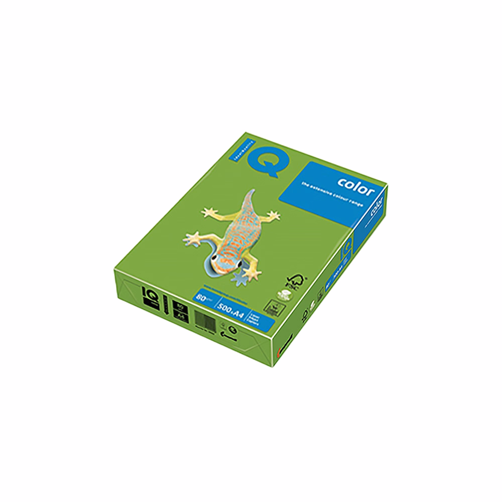 Fénymásolópapír színes IQ Color A/4 80 g intenzív májuszöld MA42 500 ív/csomag
