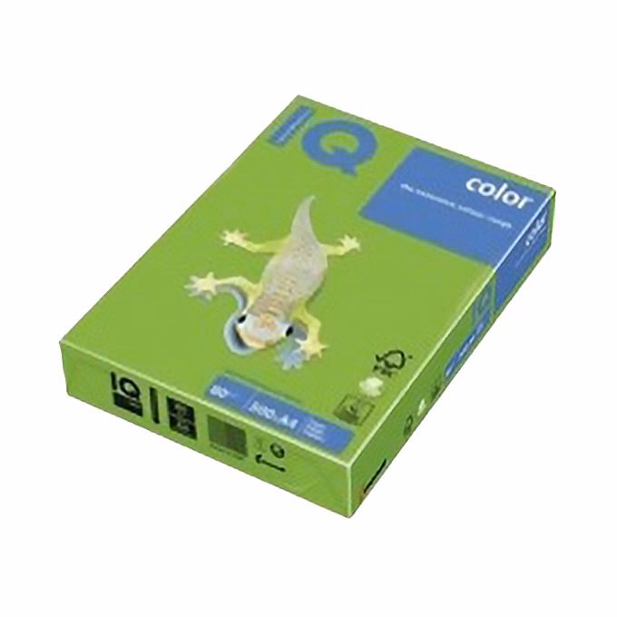 Fénymásolópapír színes IQ Color A/4 80 g intenzív sötétzöld DG47 500 ív/csomag