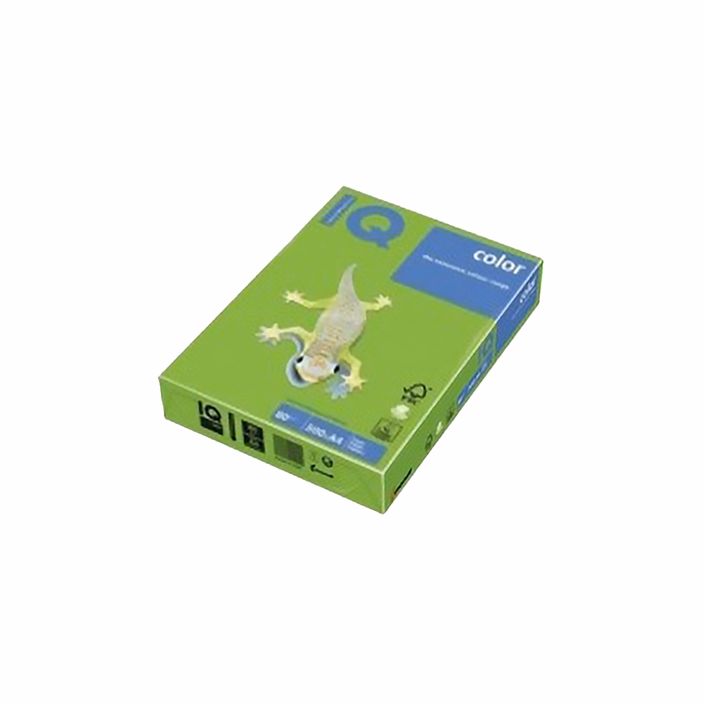 Fénymásolópapír színes IQ Color A/4 80 g intenzív sötétzöld DG47 500 ív/csomag
