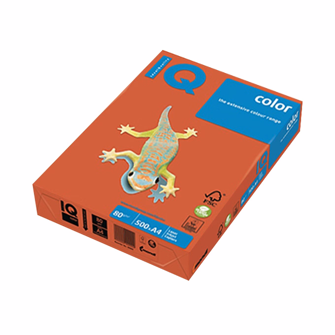Fénymásolópapír színes IQ Color A/4 80 g intenzív téglavörös ZR09 500 ív/csomag Fénymásolópapír színes IQ Color A/4 80 g intenzív téglavörös ZR09 500 ív/csomag