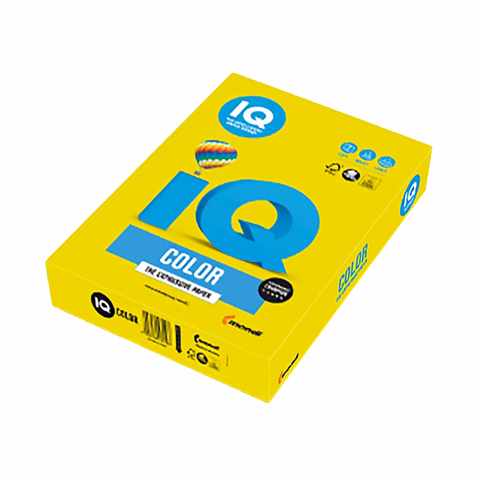 Fénymásolópapír színes IQ Color A/4 80 g neon citrom NEOGB 500 ív/csomag Fénymásolópapír színes IQ Color A/4 80 g neon citrom NEOGB 500 ív/csomag