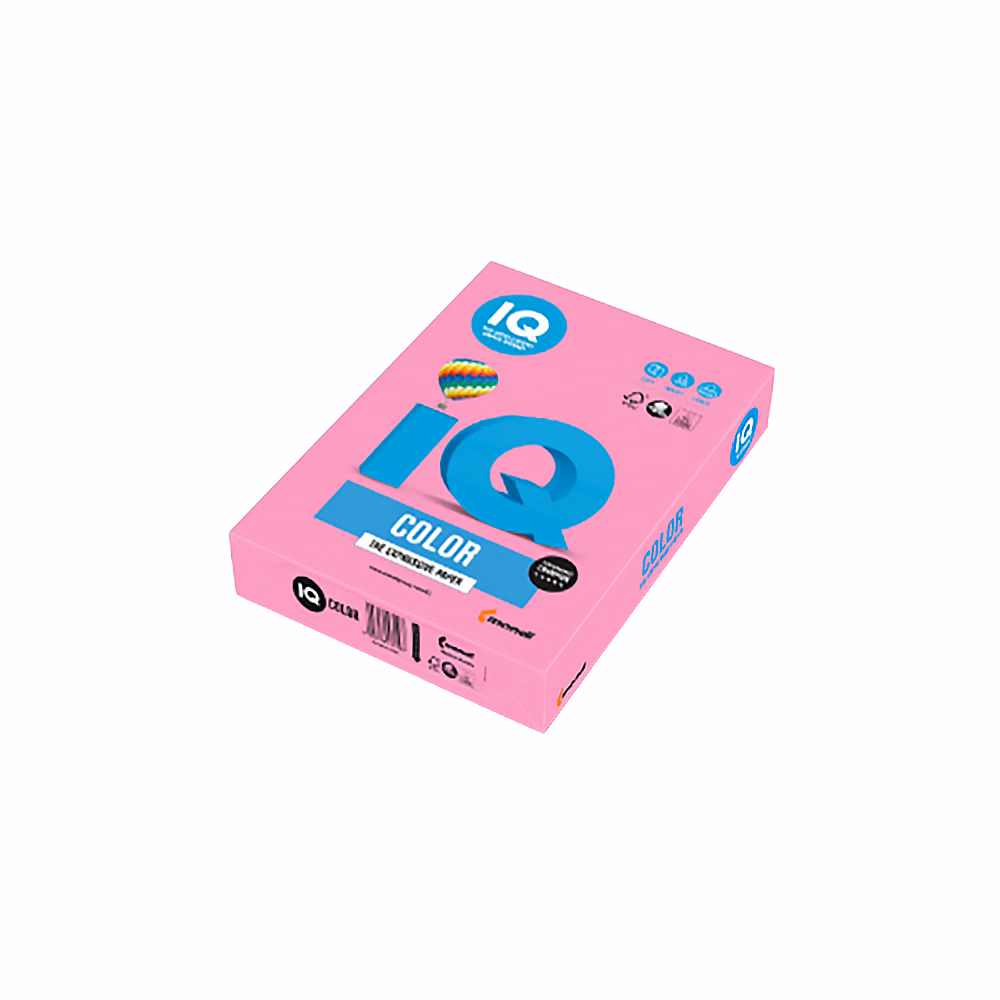 Fénymásolópapír színes IQ Color A/4 80 g neon rózsa NEOPI 500 ív/csomag