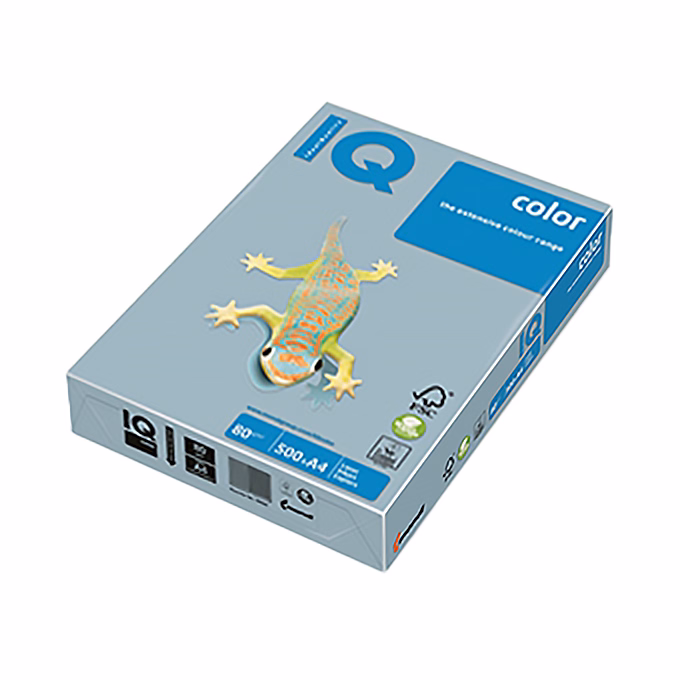 Fénymásolópapír színes IQ Color A/4 80 g pasztell jégkék OBL70 500 ív/csomag