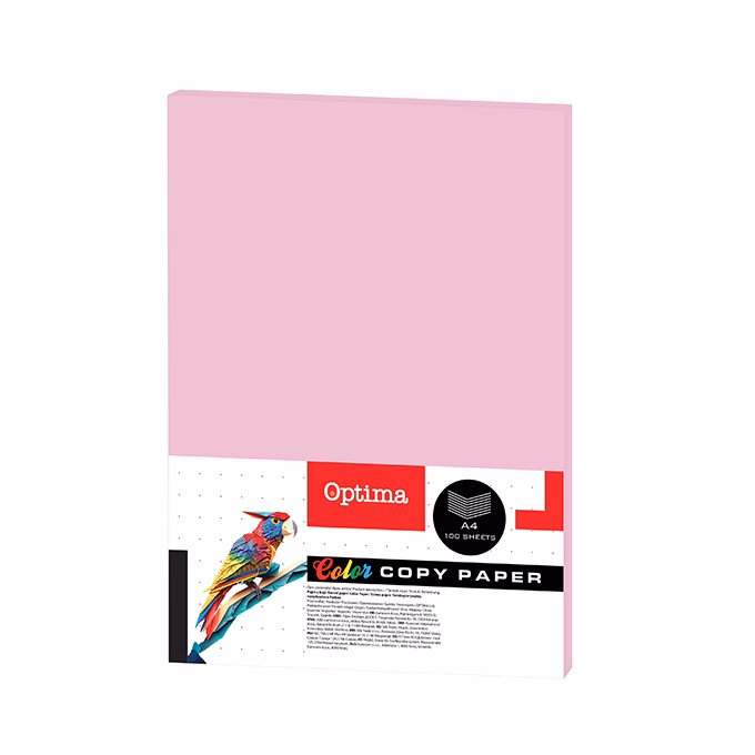 Fénymásolópapír színes OPTIMA A/4 75 g neon pink 100 ív/csomag