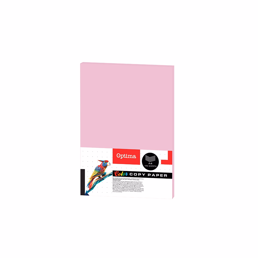Fénymásolópapír színes OPTIMA A/4 75 g neon pink 100 ív/csomag
