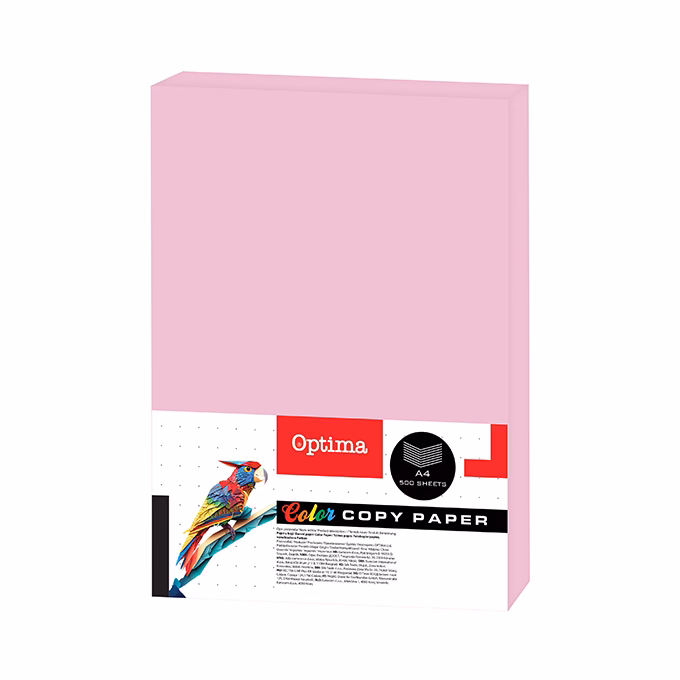 Fénymásolópapír színes OPTIMA A/4 75 g neon pink 500 ív/csomag