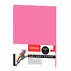 Fénymásolópapír színes OPTIMA A/4 75 g neon rózsaszín 100 ív/csomag