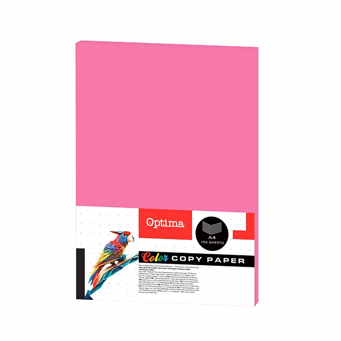 Fénymásolópapír színes OPTIMA A/4 75 g neon rózsaszín 100 ív/csomag