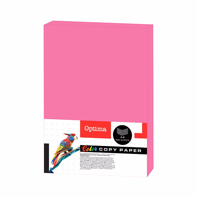 Fénymásolópapír színes OPTIMA A/4 75 g neon rózsaszín 500 ív/csomag