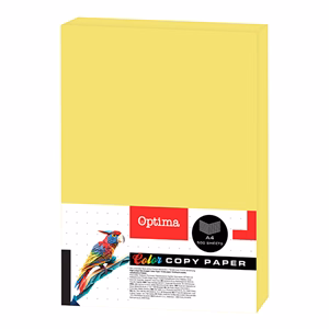 Fénymásolópapír színes OPTIMA A/4 75 g neon sárga 500 ív/csomag