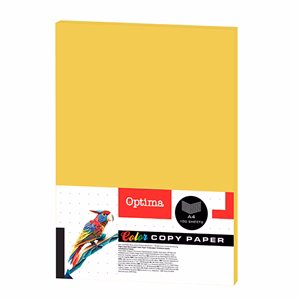 Fénymásolópapír színes OPTIMA A/4 80 g citromsárga 100 ív/csomag