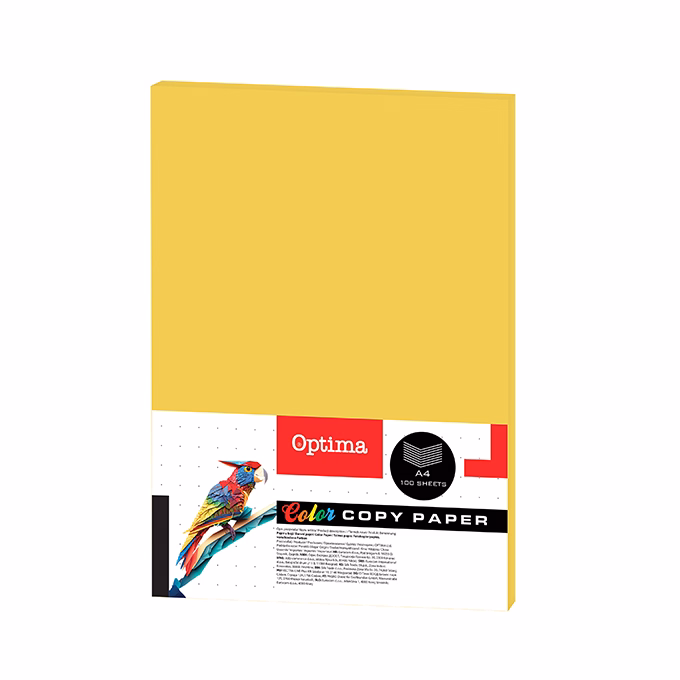 Fénymásolópapír színes OPTIMA A/4 80 g citromsárga 100 ív/csomag