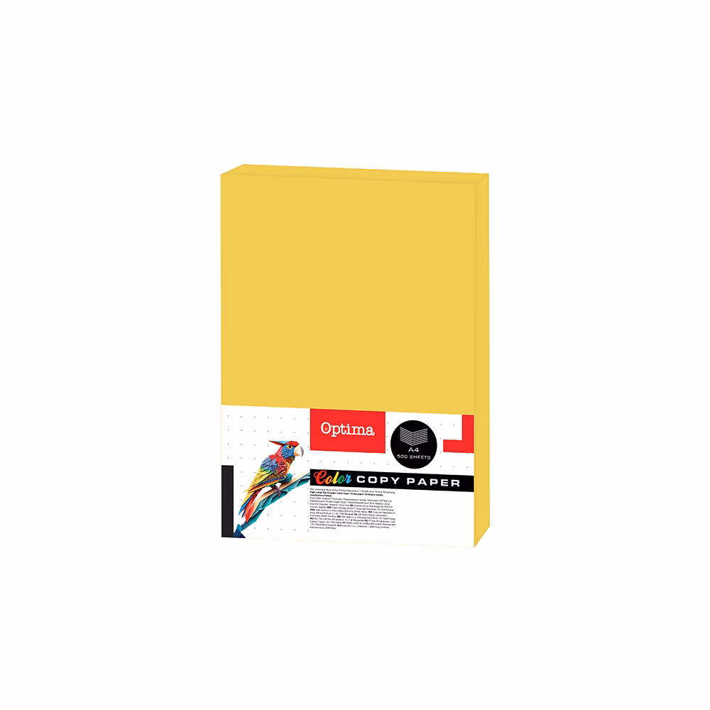 Fénymásolópapír színes OPTIMA A/4 80 g citromsárga 500 ív/csomag