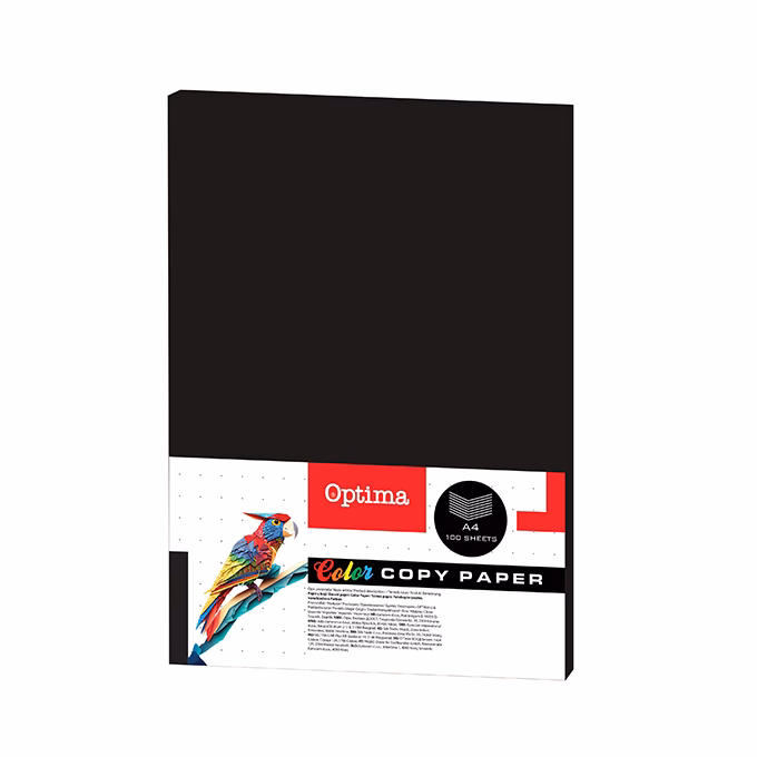 Fénymásolópapír színes OPTIMA A/4 80 g fekete 100 ív/csomag