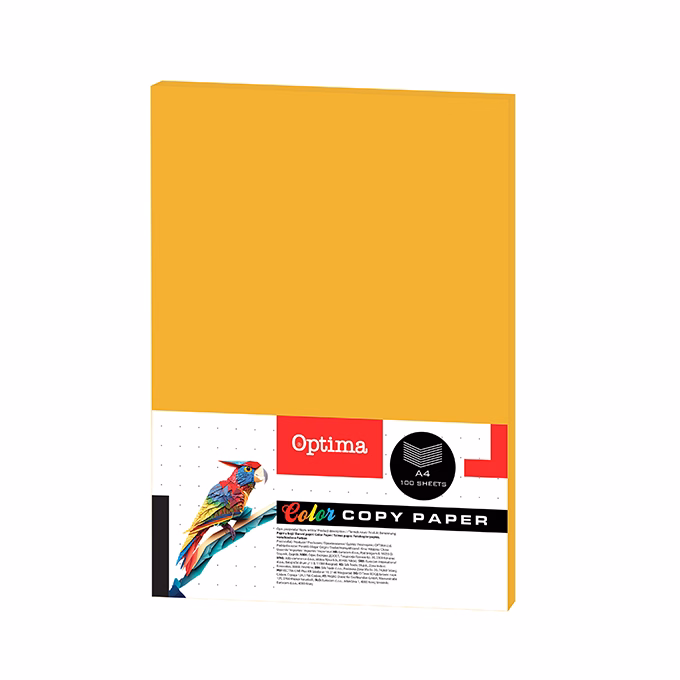 Fénymásolópapír színes OPTIMA A/4 80 g gold 100 ív/csomag