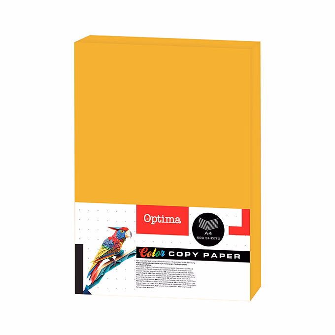 Fénymásolópapír színes OPTIMA A/4 80 g gold 500 ív/csomag