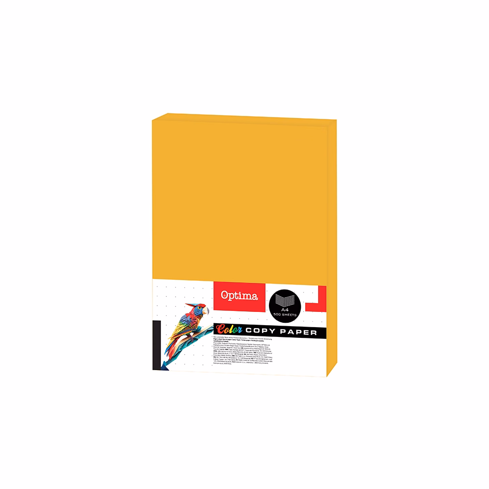 Fénymásolópapír színes OPTIMA A/4 80 g gold 500 ív/csomag