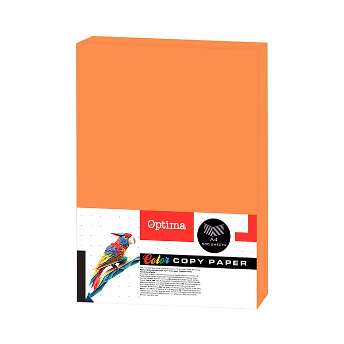 Fénymásolópapír színes OPTIMA A/4 80 g narancssárga 500 ív/csomag