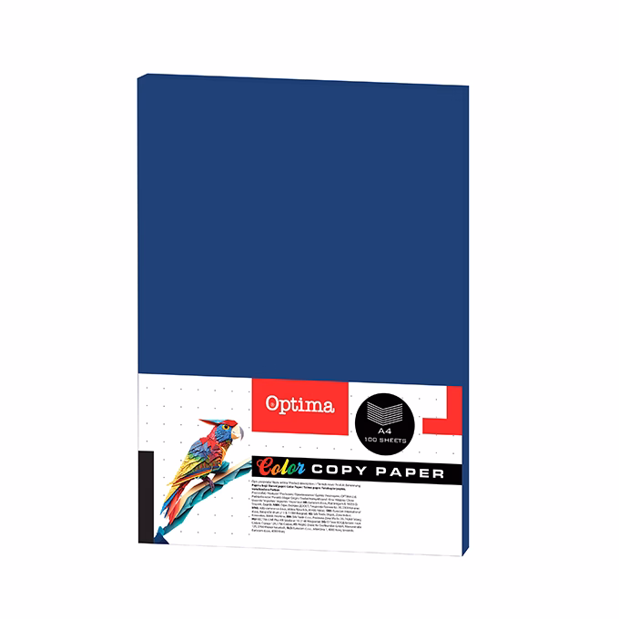 Fénymásolópapír színes OPTIMA A/4 80 g sötétkék 100 ív/csomag
