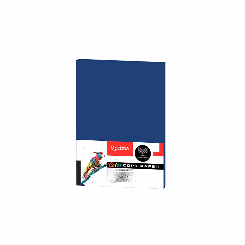 Fénymásolópapír színes OPTIMA A/4 80 g sötétkék 100 ív/csomag
