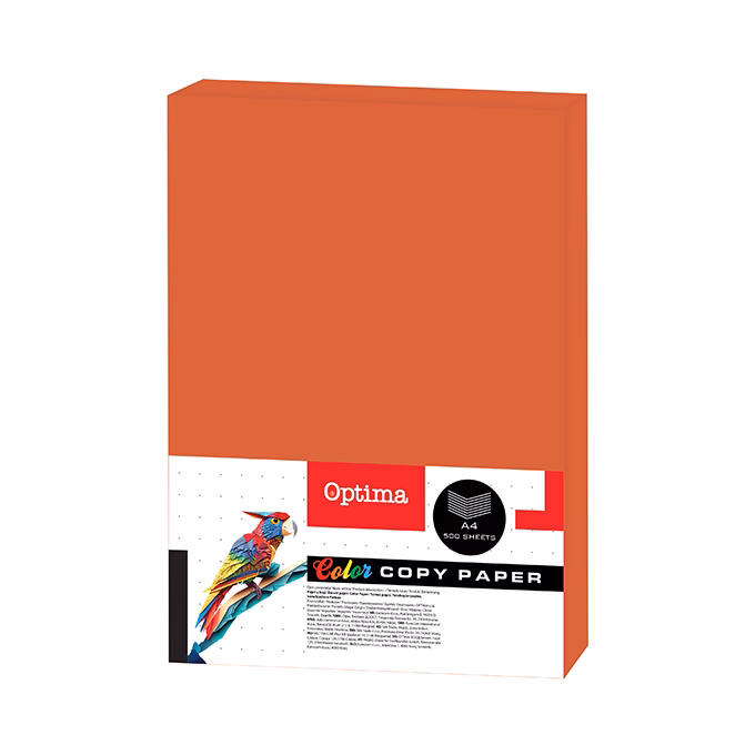Fénymásolópapír színes OPTIMA A/4 80 g téglavörös 500 ív/csomag