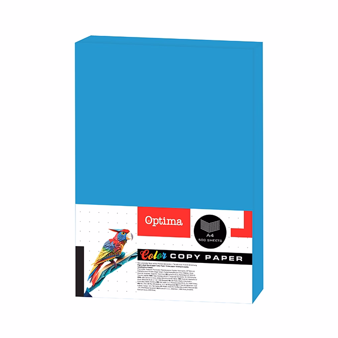 Fénymásolópapír színes OPTIMA A/4 80 g türkiz 500 ív/csomag