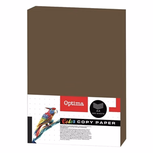 Fénymásolópapír színes OPTIMA A/4 80 g barna 500 ív/csomag
