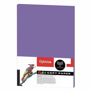 Fénymásolópapír színes OPTIMA A/4 80 g lila 100 ív/csomag