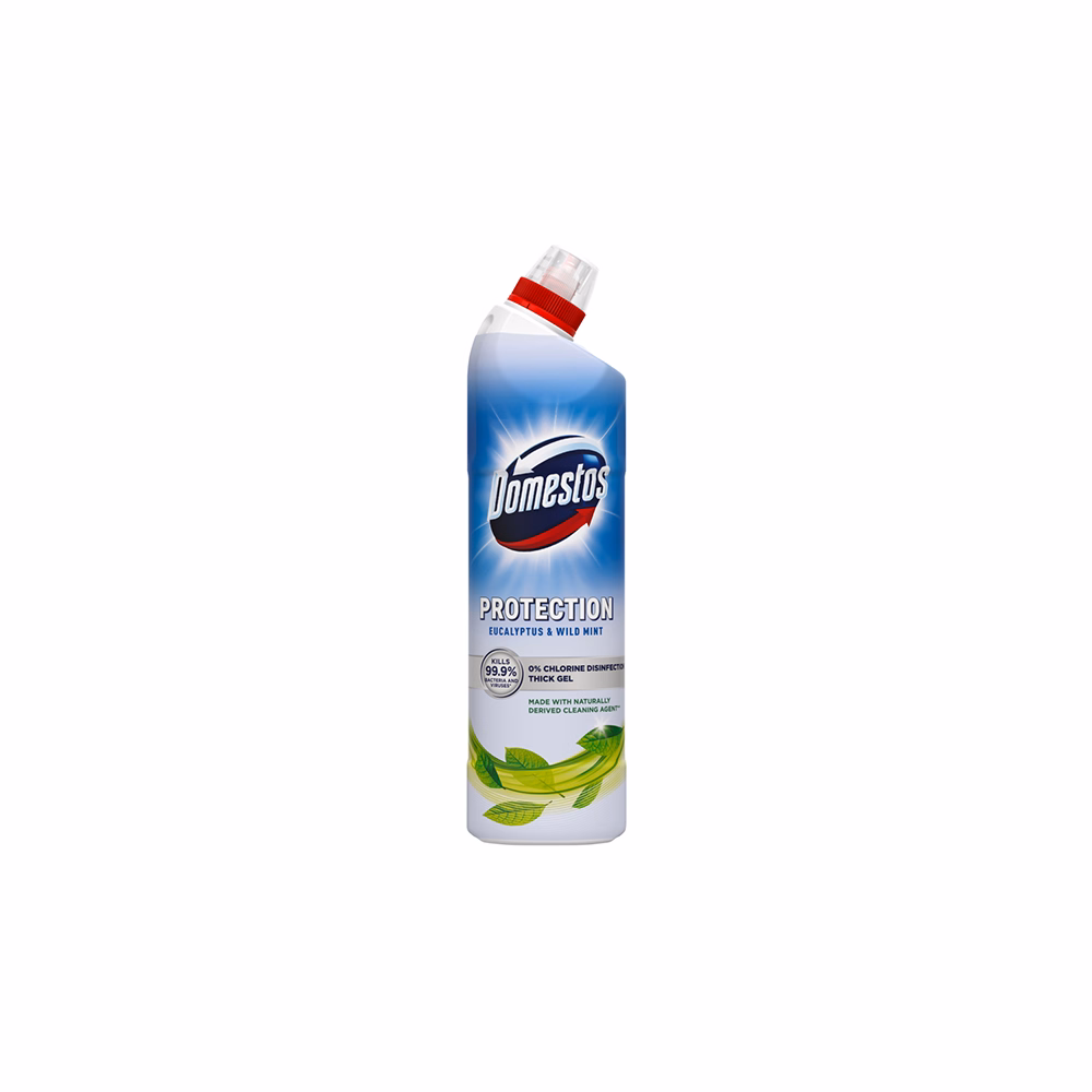 Fertőtlenítő DOMESTOS Protection 0% klór Eucalyptus & Wild Mint 700ml