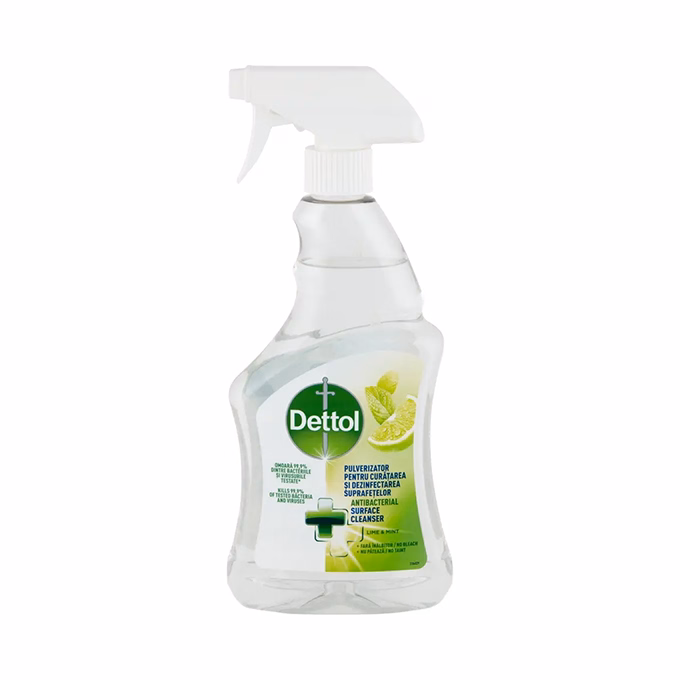 Fertőtlenítő felülettisztító spray DETTOL Lime & Menta 500 ml