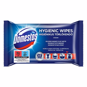 Fertőtlenítő törlőkendő DOMESTOS Ocean 60db Fertőtlenítő törlőkendő DOMESTOS Ocean 60db