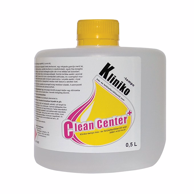 Fertőtlenítőszer CLEAN CENTER Kliniko-tempo kéz és felület 500 ml