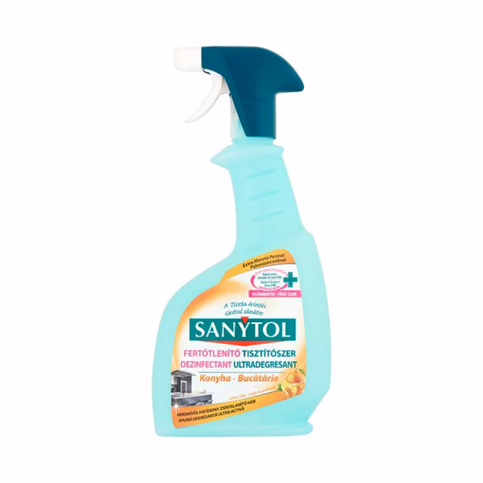Fertőtlenítőszer konyhai SANYTOL spray 500 ml
