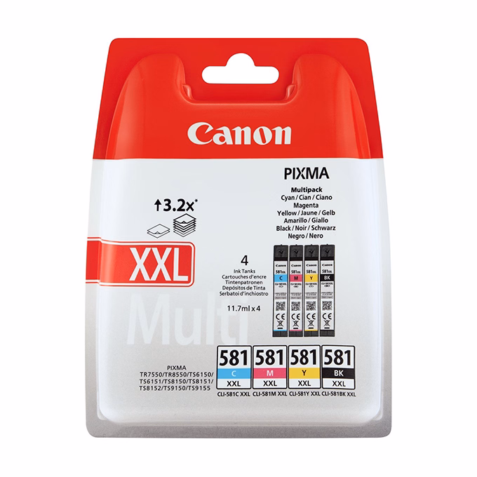 Festékpatron CANON CLI-581 XXL multipack (CMYB)