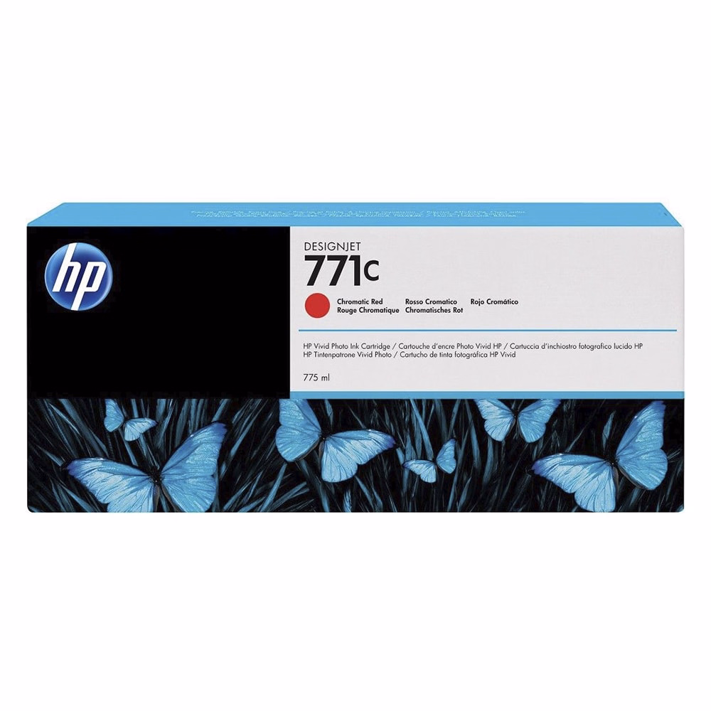 Festékpatron HP B6Y08A (771) piros 775ml
