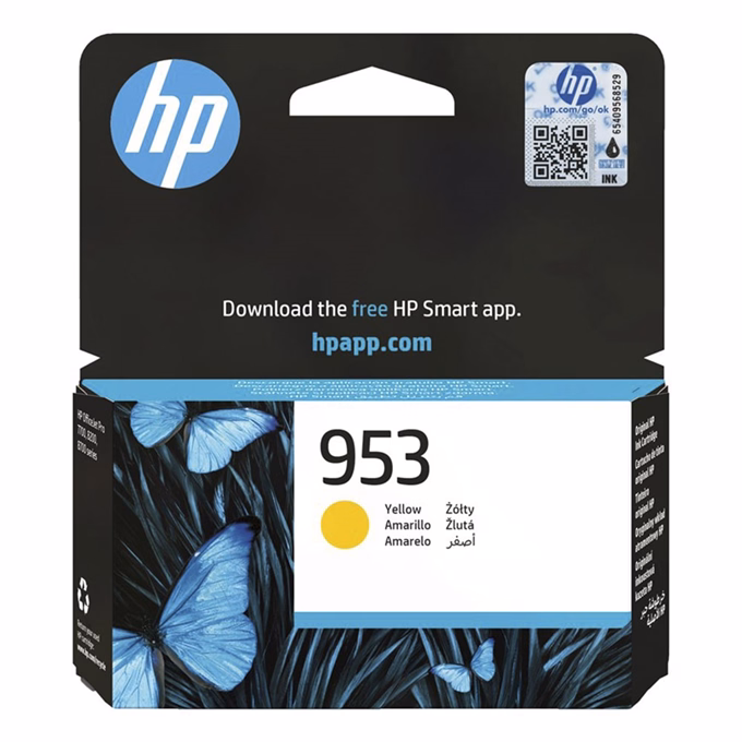 Festékpatron HP F6U14AE (953) sárga 10ml