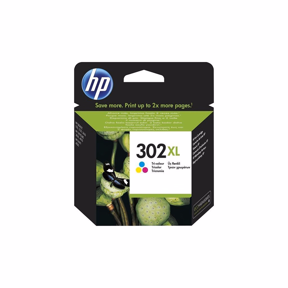 Festékpatron HP F6U67AE (302XL) színes