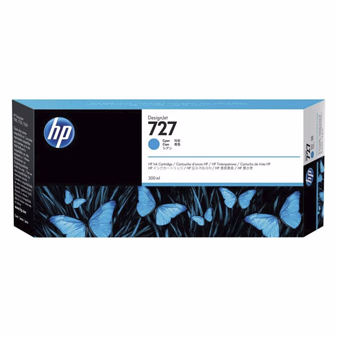 Festékpatron HP F9J76A (727) kék 300ml