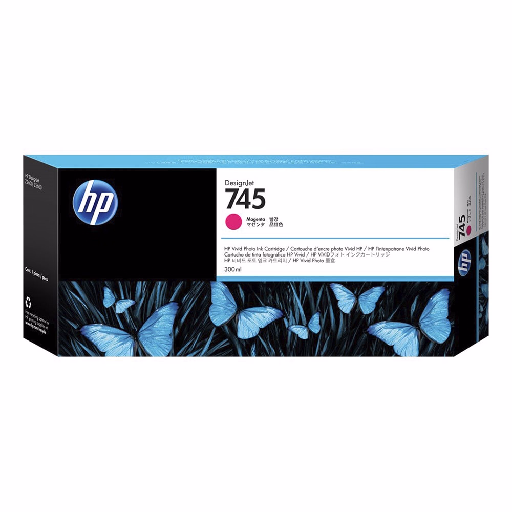 Festékpatron HP F9K01A (745) vörös 300ml