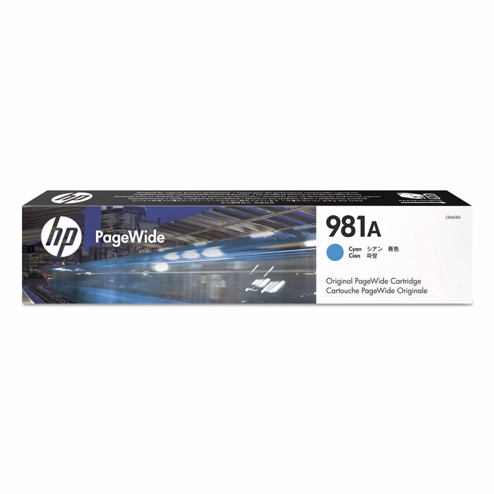 Festékpatron HP J3M68A (981A) kék 80ml